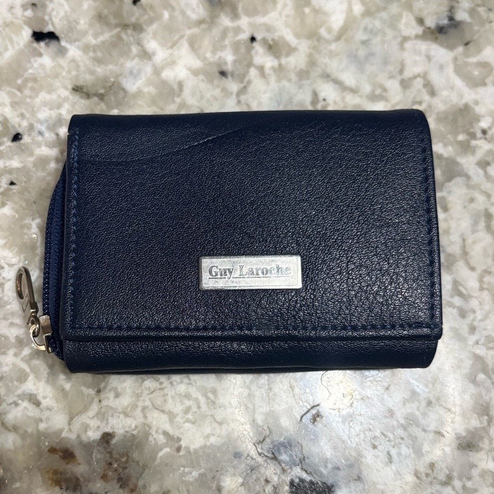 Vintage‎ Navy Blue Guy Laroch Wallet